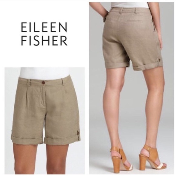 Eileen Fisher Linen shorts - Picture 1 of 4
